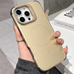 Funda para iPhone 17 Pro Max con soporte de lente blindado, funda magnética a prueba de golpes con orificio grande - Product Image 4