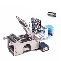 Machine d'étiquetage de bouteilles semi-automatique de table AOC, étiquettes en papier autocollantes, 20-40 pièces/minute, emballage en carton