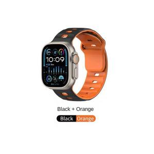 Correa de Silicona para Reloj Apple Watch S10 11 46mm Ultra 49mm SE 44mm, Correa Deportiva de Doble Color, Venta al Por Mayor - Product Image 5