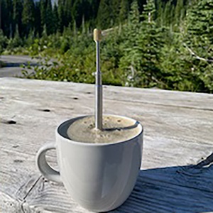 Moulin à café portable V3 avec couvercle inférieur pour un nettoyage facile, en acier inoxydable, micro-pressoir français, pour voyage, maison, camping, 350 ml, minimaliste - Product Image 3