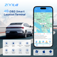 Mini traceur GPS WiFi précis pour véhicule OBD avec carte SIM GSM GPRS, application Android gratuite, support de tableau de bord, localisateur réseau 4G LTE