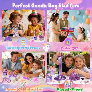 Ensemble de <span class=keywords><strong>slime</strong></span> Forêt Violette avec <span class=keywords><strong>slime</strong></span> Bingsu en mousse transparente Cloud Butter, breloques, additifs et cartes cadeaux pour la vente en gros, OEM, ODM, fourniture d'usine - Product Image 6