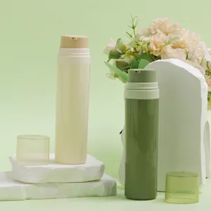 热卖绿色粉色塑料乳液瓶化妆品包装乳液眼霜瓶化妆品乳液泵瓶