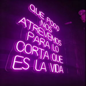 Lettres néon LED 3D personnalisées étanches pour extérieur, en cristal, IP67, blanc chaud (3500K), revêtement double couche, dimmables, pour événements festifs - Product Image 1