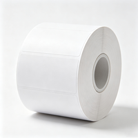 Étiquettes de boîte du fabricant Haoxuan, autocollants adhésifs blancs en PP imperméables, imprimables, pour l'identification des emballages