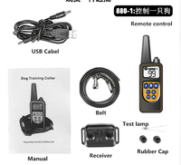 Haustierzubehör Wiederaufladbarer Wasserdichter Biologisch Abbaubarer Warn-Schall-Vibrations-Elektroschock-Buzzer mit Licht Anti-Bell-Gerät für Hunde