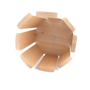 Vente en gros de agitateurs à plusieurs lames en bois de hêtre naturel pour l'éveil musical et l'entraînement rythmique des enfants d'âge préscolaire - Product Image 5