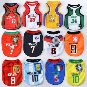 Camisa esportiva para o verão do número de futebol, malha respirável, roupas para animais de estimação - Product Image 6