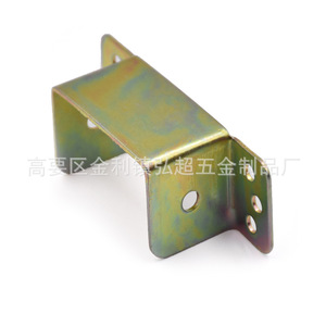 Support de plateau en bois 50x30x32x93mm, couleur fer, plaqué zinc, durable pour la connexion de la structure de lit - Product Image 2