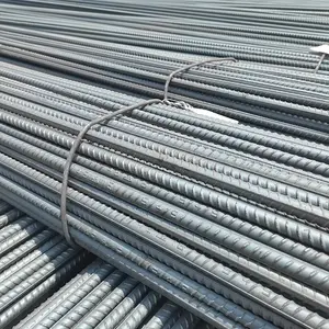 Fabrika ASTM HRB400 HRB500 6-50mm sıcak/soğuk haddelenmiş yapı malzemesi çelik çubuk takviyeli deforme karbon çelik çubuk donatı