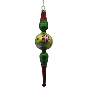 Adornos Navideños Creativos para el Hogar, Exquisitas Manualidades de Vidrio Pintadas a Mano de 4*4*8 cm, Productos Decorativos Colgantes - Product Image 1