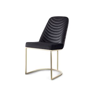 Juego de Mesa de Comedor Rectangular Moderno de Metal con Sillas de Respaldo Sólido para Muebles de Casa o Villa - Product Image 5