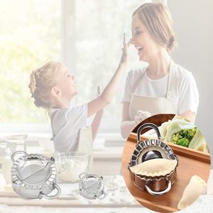 Presse à raviolis en acier inoxydable AUAM-6688, lot de 2, <span class=keywords><strong>moule</strong></span> à pierogi, <span class=keywords><strong>moule</strong></span> à wonton, sans BPA, emporte-pièce <span class=keywords><strong>pour</strong></span> pâte à raviolis - Product Image 5
