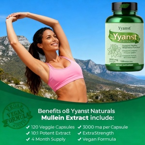 Cápsulas de Hoja de Gordolobo de Marca Privada Extra Fuertes, Apoyan la Función Respiratoria Saludable, Refuerzan la Inmunidad - Product Image 3