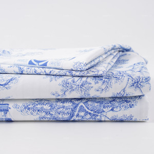 Parure <span class=keywords><strong>de</strong></span> lit en coton 100% avec imprimé paysage parisien, fermeture éclair, design réversible double face - Product Image 1