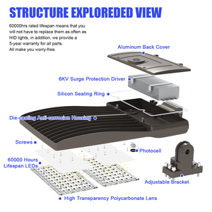 Area di parcheggio luce noi Stock 100W - 400W 100V -480V V IP65 lampada lampada a <span class=keywords><strong>Led</strong></span> per parcheggio lampioni per fotocellule - Product Image 4