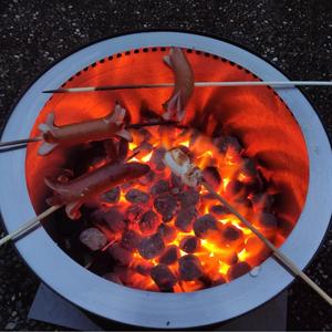 Suministros de jardín Patio grande Patio trasero Jardín Picnic Parrilla de carbón <span class=keywords><strong>Estufa</strong></span> Chimenea exterior redonda - Product Image 3