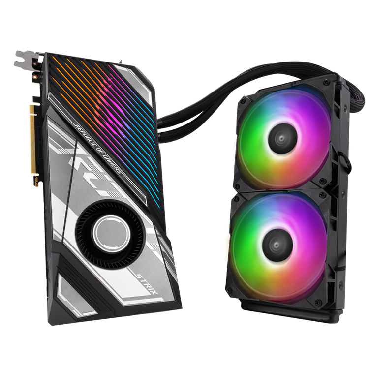 Placa de Vídeo NVIDIA ROG Strix LC RTX 3090 Ti, 24GB GDDR6X