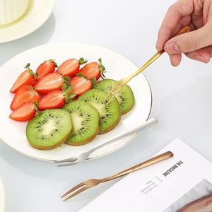 Fourchettes à escargots en acier inoxydable avec logo personnalisé, fourchettes portables pour cocktails, salades et fruits, idéales pour les fêtes et les voyages - Product Image 3