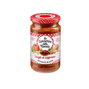 Sauce tomate épicée Nonna's et conserve de cerf sauvage en bouteille 190g X6 pièces - Product Image 1
