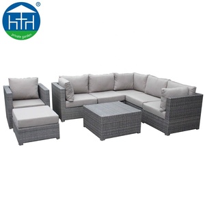 Tất cả thời tiết mây sofa Set đồ nội thất ngoài trời giải trí cắt góc wicker thoải mái vườn ghế sofa - Product Image 4