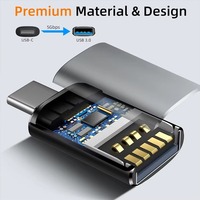 Adaptateur USB OTG Type C pour téléphone, câble de charge Type C, adaptateurs OTG pour téléphone portable, adaptateur Type C, convertisseur de chargeur