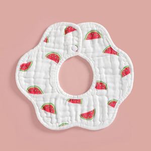 Wholesale Infant 6 Layers <b>Muslin</b> Bibs <b>Baby</b> Drool Bibs <b>Baby</b> Saliva Towel for Boy Girl - Product Image 5