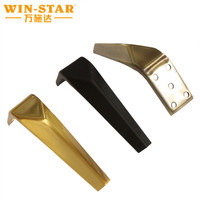 WINSTAR Luxus-Sofabeine 15cm TV-Tischbeine Schrankfüße Metall-Möbelbeine Stützbeine Sofafüße