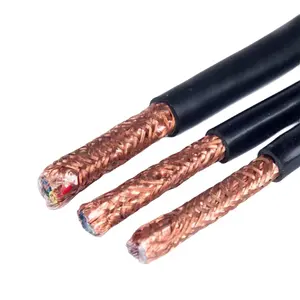 热卖4芯 * 0.3 0.5 0.75 1.0毫米柔性屏蔽zr rvv rvvp电缆，用于外壳布线