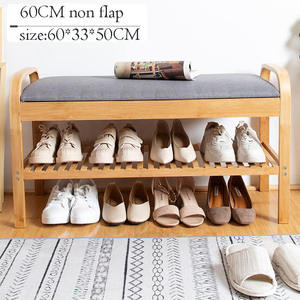 Scarpiera di bambù moderno cuscino morbido Design semplice pieghevole cambio scarpe <span class=keywords><strong>panca</strong></span> per la casa soggiorno o uso <span class=keywords><strong>esterno</strong></span> - Product Image 6