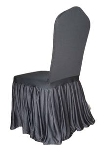 Funda de Silla de Spandex/Poliéster con Diseño de Falda, Tamaño Personalizado, Elástica, Duradera, Lavable a Máquina, Logotipo Personalizado, para Bodas, Eventos, Hoteles - Product Image 6