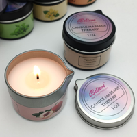 Vela Aromática para Baño y Masajes a Baja Temperatura, con Aceites Esenciales, para Citas Románticas