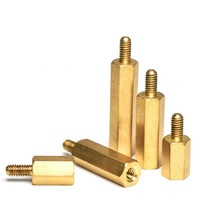 Laiton acier inoxydable mâle femelle hexagonale entretoise pcb vis écrou m/f fileté or hexagone entretoise M2 M2.5 M3 M4 M5 M6 x 20MM + 10