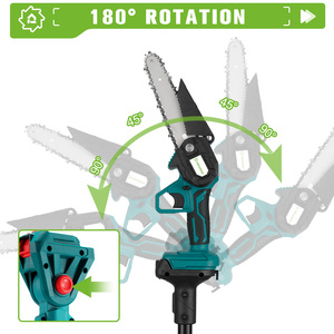 3000W เสาเลื่อยไฟฟ้าไร้สาย2.07M, <span class=keywords><strong>เลื่อย</strong></span><span class=keywords><strong>ไฟฟ้า</strong></span>ก้านเล็กไร้สายเครื่องมือ<span class=keywords><strong>ตัด</strong></span>แต่ง<span class=keywords><strong>กิ่ง</strong></span>สูงสำหรับแบตเตอรี่ <span class=keywords><strong>Makita</strong></span> 18V - Product Image 4
