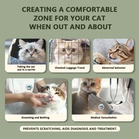 Patch apaisant Waylemo aux ingrédients naturels pour animaux de compagnie, avec perles d'huile essentielle de phéromone pour la relaxation émotionnelle et le soulagement du stress