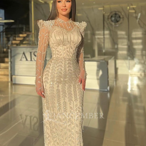 Elegant Long Sleeve Shiny Formal Dresses | Premium Evening Gowns