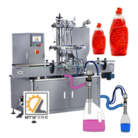 Machine de remplissage automatique de pâte et de miel pour bocaux et bouteilles MTW à double tête, sans trémie