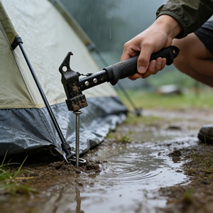 Durable TPR Handle Camping Hammer 14 in 1 <strong>Multitool</strong> for Camping Accessories Tents - Product Image 2