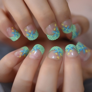 Unghie finte per bambini bellezza colorata per bambina unghie artificiali Squoval per bambini di alta qualità - Product Image 5