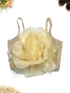 Kanuna-Débardeur <span class=keywords><strong>Bustier</strong></span> Halter respirant pour femme, <span class=keywords><strong>grande</strong></span> fleur en <span class=keywords><strong>dentelle</strong></span> tridimensionnelle pour les fêtes de club et les festivals-Support ODM/OEM - Product Image 2