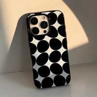 Coque de téléphone brillante au design premium, coque personnalisée en forme de cercle pour iPhone 18 Pro Max 16 13 12 11