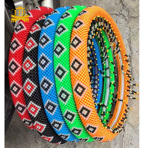 Vendita calda di <span class=keywords><strong>grandi</strong></span> dimensioni diamantata con Design decorativo coprivolante per auto moda universale Custom coprivolante per auto - Product Image 2