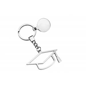 Porte-clés personnalisé avec logo, chapeau de graduation pour hôtels et entreprises, porte-clés personnalisé avec design de chapeau de graduation - Product Image 1