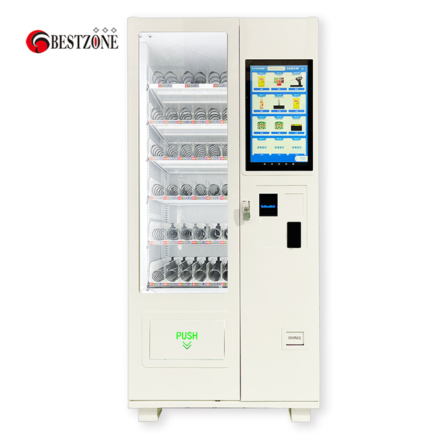 Good Quality Snack Fast Noodle Book Magazine Perfume Cosmetic Skincare Condom Wig Combo Vending Machine for Airport Shoppingmall