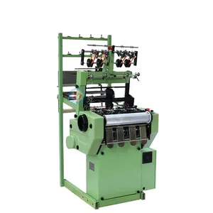 Chất lượng cao dệt vải hẹp Ribbon dây đeo áo ngực ban nhạc đàn hồi shuttleless Jacquard Loom máy