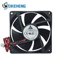 Delta AFB0812VHD DC 12V 0.30A 8cm 8020 Kipas Pendingin Listrik Industri Inverter dengan Bantalan Bola, Bilah Plastik, Volume Udara Besar untuk CPU