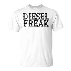 T-shirt Diesel Freak blanc à manches courtes pour hommes, vêtements décontractés - Product Image 1