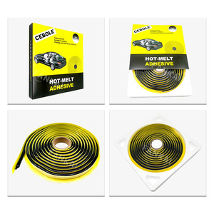Cebole Hot Melt Adhesive Sealant 10m Black Yellow Car Door Window Trim <b>Strip</b> Sealing Tape For Automotive Use - Product Image 4