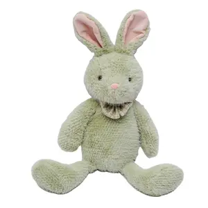 Niedliche weiche Kuscheltier Kaninchen Spielzeug 30cm Osterhasen Spielzeug große Augen Langohr Kaninchen Plüschtiere benutzer definierte Logo Puppe Hersteller