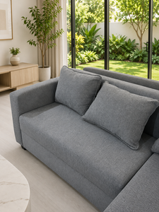 Canapé modulaire confortable Sudut avec revêtement en tissu personnalisé pour salon minimaliste - Product Image 4